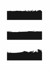 Top and Bottom Dividers Vector Set