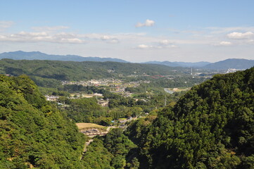 山頂から眺める街並み