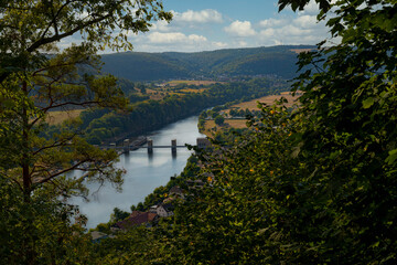 Neckar river cycle paths in Baden-Württemberg
