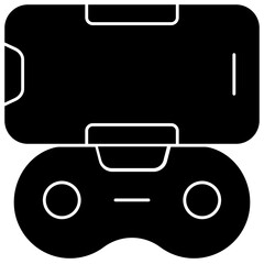 remote control solid icon