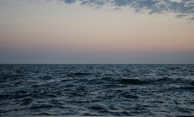 Fototapeta premium Pre-dawn sea in Odessa