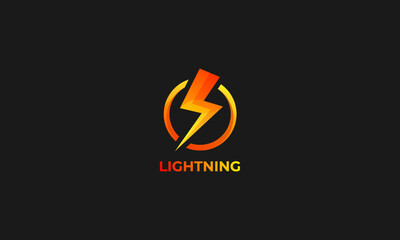 Thunder and bolt lightning flash logo icon template design