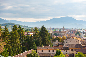 The city of Bergamo in Italy