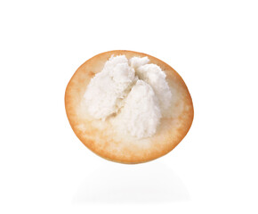 Santol fruit isolated on white background .