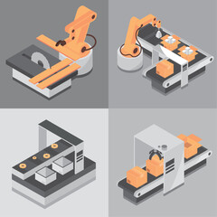 isometric industry production, icon
