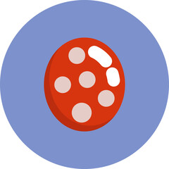 Breakfast slice of sausage, illustration, vector on a white background.