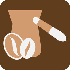 Coffee maker cezve, illustration, vector on a white background.
