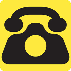 Contacts old telephone, illustration, vector on a white background.