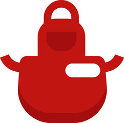 Cooking apron, illustration, vector on a white background.