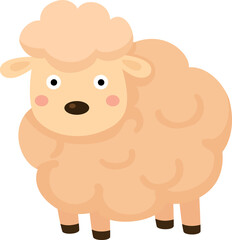 Fototapeta premium cartoon sheep character