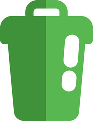 Ecology bin, illustration, vector on a white background.