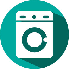 Hotel washing machine, illustration, vector on a white background.