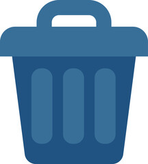 Blue industrial bin, illustration, vector on a white background.