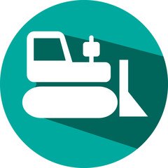 Farm tractor, illustration, vector on a white background.