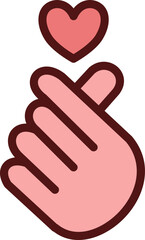 Obraz premium Valentines day love and caring, illustration, vector on a white background.