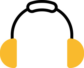 Winter ear warmers, illustration, vector on a white background.