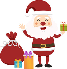 cartoon santa claus