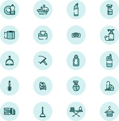 Cleaning supplies, illustration, vector on a white background.