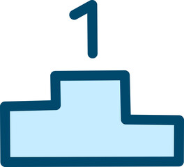 Obraz premium Racing first place, illustration, vector on a white background.