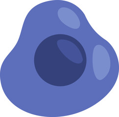 Blue avocado, illustration, vector on a white background.