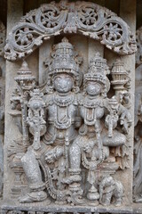 Fototapeta na wymiar Nuggehalli Sri Lakshmi Narasimha Temple, Nuggehalli, Karnataka, India