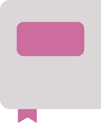 Medicine book, illustration, vector on a white background.