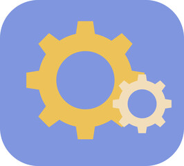 Office gear, illustration, vector on a white background.