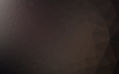 Obraz premium Dark Black vector low poly layout.