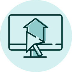 Real estate web, illustration, vector on a white background.