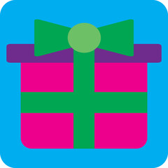 Obraz premium Toy gift, illustration, vector on a white background.