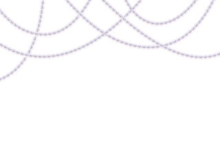 真珠のブラインド　白背景　