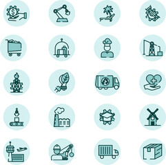 Business industry, illustration, vector on a white background.
