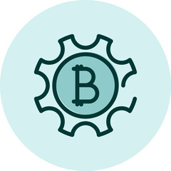 Cryptocurrency optimization, illustration, vector on a white background.