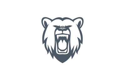 illustration of a bear roaring