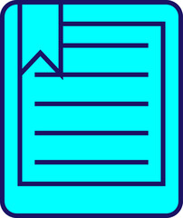 Obraz premium Ebook education, illustration, vector on a white background.