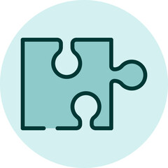 Puzzle game, illustration, vector on a white background.
