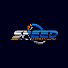 Fast and speed logo template vector image