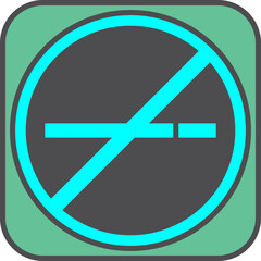 Obraz premium No smoking sign, illustration, vector on a white background.