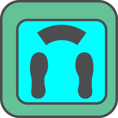 Lifestyle scales, illustration, vector on a white background.