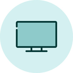 Household electronics TV, illustration, vector on a white background.