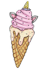 strawberry ice cream