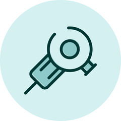 Cutter tool, illustration, vector on a white background.