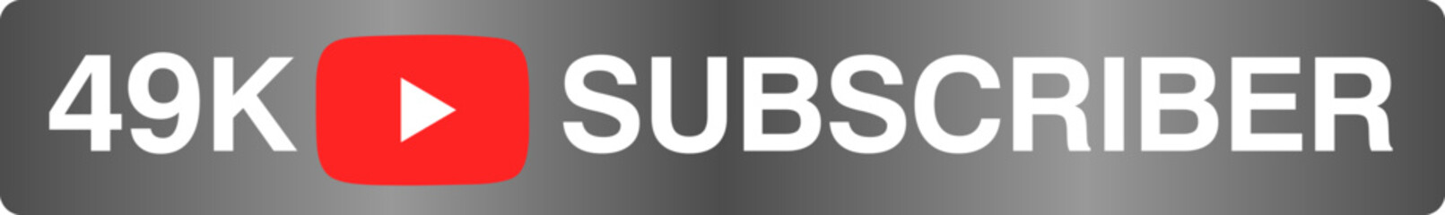 49k subscriber celebration red silver banner art vector illustration