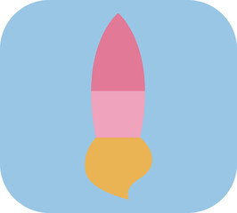 International childrens day paint brush, illustration, vector on a white background.
