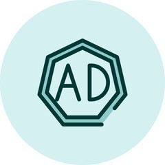 Marketing ad, illustration, vector on a white background.