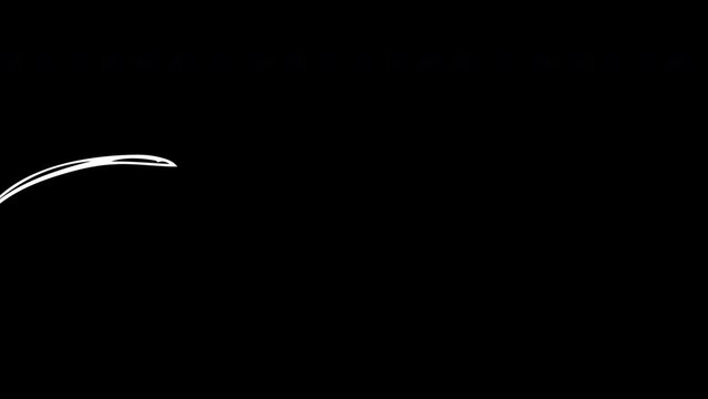 Animated hand-drawn infinity symbol close-up