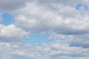 Fototapeta premium White clouds against the blue sky.