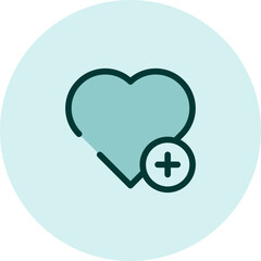 Add to favorite icon, illustration, vector on a white background.