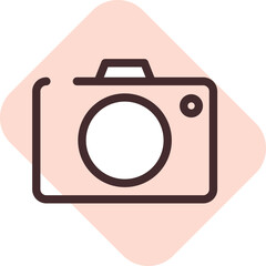 Camera app, illustration, vector on a white background.