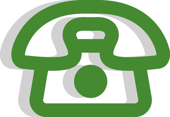 Fototapeta premium Banking telephone, illustration, vector on a white background.